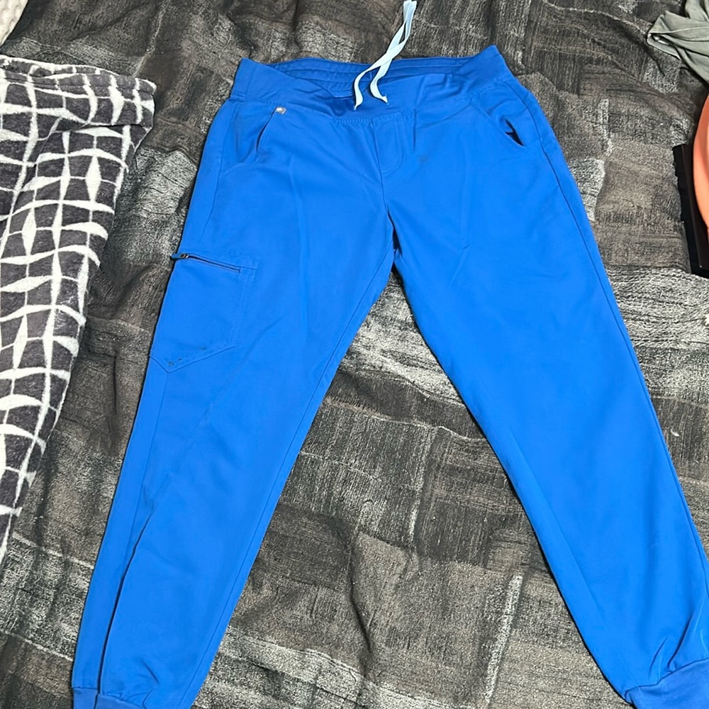 Medium Royal Blue Figs Zamora Jogger Scrub Pants